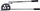 Lakuese për tuba Pro-Line 67217, 3/4 '', CU 19 mm, e hirtë/zezë