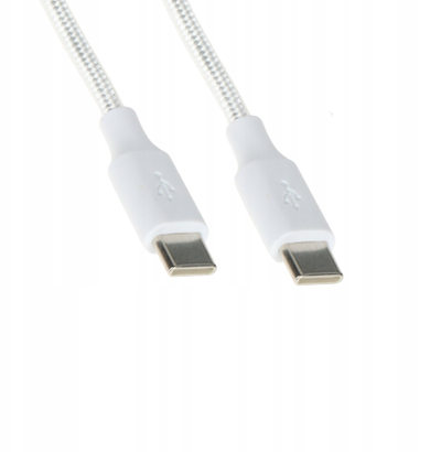 Kabllo karikimi Delta Multimedia CHAR-CC-2M-100W, USB C në USB C, 2 m, 100W, e bardhë