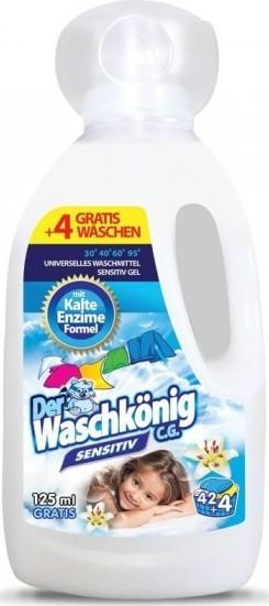 Detergjent i lëngshëm The Wash King CG Sensitive, 1.625L