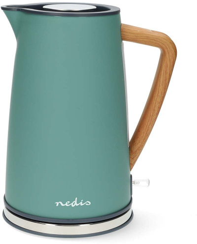 Cajnik elektrik Nedis KAWK510EGN, 1.7L, 2200W, jeshil