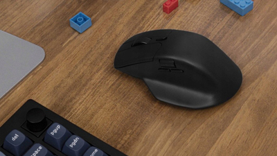Maus gaming Keychron M6 4K, ergonomik, pa kabllo USB C Bluetooth, i zi
