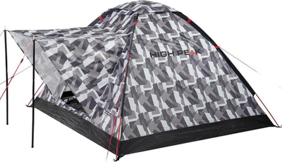 Шатор за кампување High Peak Beaver 3 10322, 3 лица, лесен, сив камуфлаж