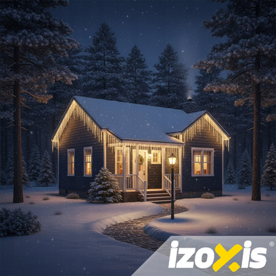 Drita dekorative Izoxis 26710, 300 LED, 15m, dritë e bardhë e ngrohtë