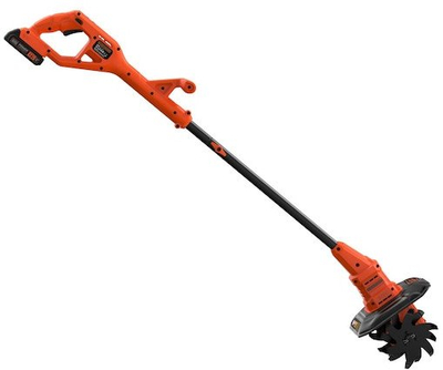 Градинарска фреза Black+Decker, 18V 2.0Ah, без кабел, портокалова