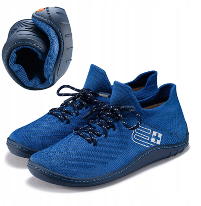 Këpucë sportive për gra Brubeck Barefoot Merino SH5010W, lesh merino, barefoot zero drop, blu navy