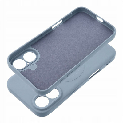 Futrollë silikoni MagSafe për Samsung S25, mbrojtëse, Light Blue