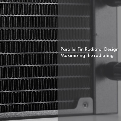 Ftohës uji për procesor Chieftec Iceberg 240 Dark CLC-240-BLK, radiator 240mm, ARGB, i zi
