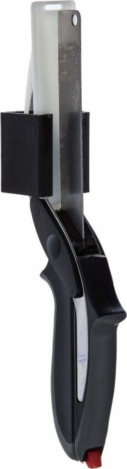 Gersherë prerëse Clever Cutter 2 në 1, me dërrasë prerjeje, inox, e zezë argjendi