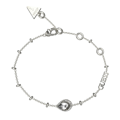 Byzylyk për femra GUESS Crystal Drop, i argjendtë
