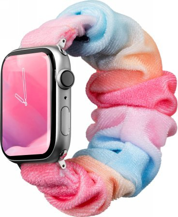 Rrip ore LAUT Pop Loop, për Apple Watch 38mm 40mm, tekstil elastik, Marshmallow shumëngjyrësh