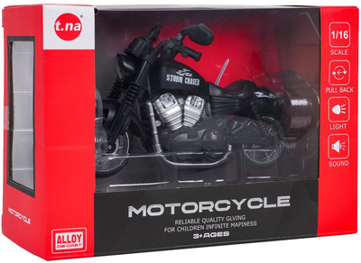 Lodër motor Ramiz Storm Chaser, metal die cast, shkallë 1:16, i zi