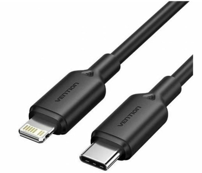 Kabllo Vention USB 2.0 Type C në Lightning, 3A, 1m, e zezë