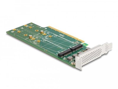 Kartë zgjerimi Delock 90090 PCIe 4.0 x16, 4x NVMe M.2, low profile, jeshile