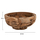 Tavolinë e rrumbullakët për kafe rrënjë teak Φ100×43.5 cm (HM4279)
