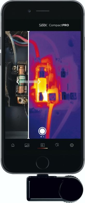 Термална камера Seek Compact PRO, 320 x 240, 9 Hz, за ајфон, црна