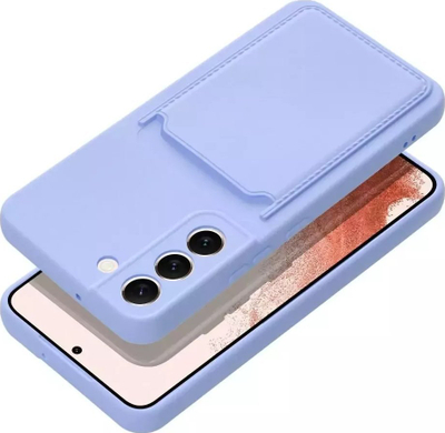 Калјоф за телефон Forcell за Samsung Galaxy A53 5G, мек силикон, со џеб за картички, виолетов