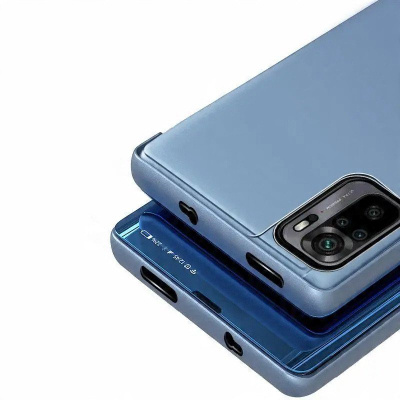 Kapak mbrojtës për telefon Xiaomi Poco M4 Pro 5G Clear View, flip, rozë