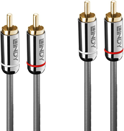 Kabllo Lindy Cable RCA (Cinch) x2 - RCA (Cinch) x2 (35348), 5 m, e argjendë