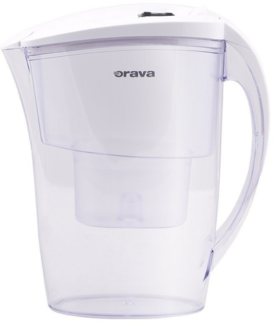 Карафа со филтер за вода Aquaphor, 2.4L, јаглен филтер, проѕирна