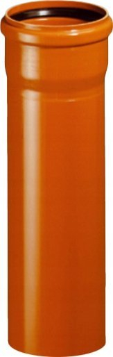 Tub jashtë për kanalizim Magnaplast PVC U 160mm, SN8, portokalli