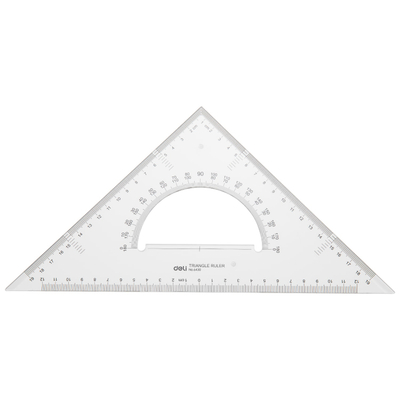 Trekëndësh këndmatës DELI 28cm 6430 1/24