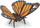 Figurinë PAPO Wild Animal Kingdom Butterfly, lodër PVC, multingjyrëshe