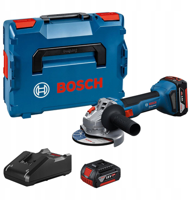 Mulli këndor pa kabllo Bosch Professional GWS 18V-8, 18V, 2x 5.0Ah, në kuti L-BOXX