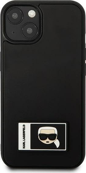 Mbulesë telefoni Karl Lagerfeld Ikonik Patch, për iPhone 13 mini 5.4", hardcase, e zezë