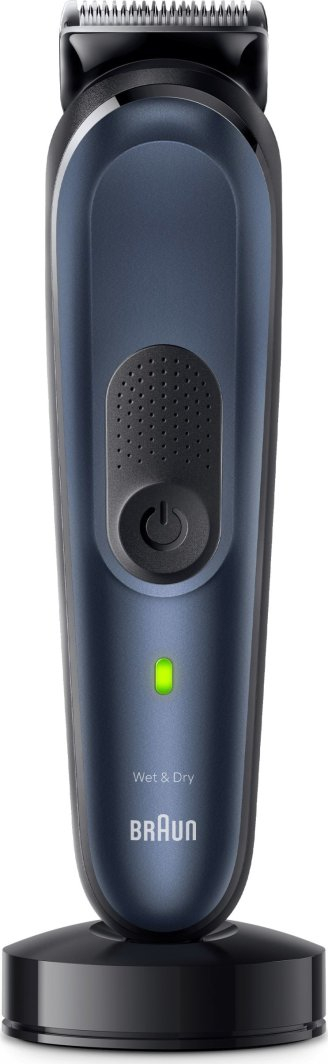 Trimer Braun All-in-One MGK7410, 13 nivele gjatësie, deri në 100 min, i zi