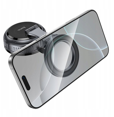Држач за телефон HOCO Vacuum Magnetic, MagSafe, ротација 360°, црн