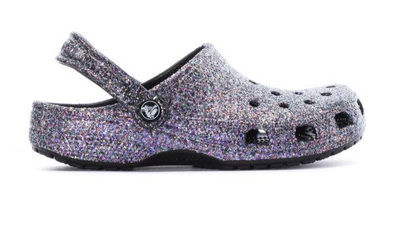 Sandale për femra Crocs, të argjendta