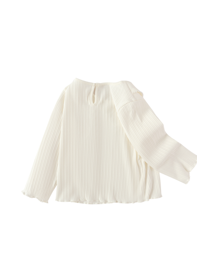 Bluza Cream Petal Rib