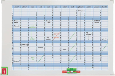 Planifikues mujor magnetik Nobo Performance, 60x90 cm, i bardhë