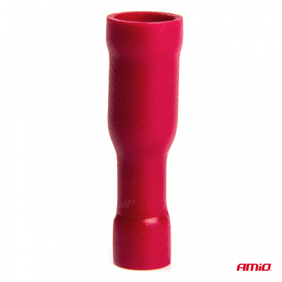 Konektor femëror i izoluar 4mm, 10A, i kuq