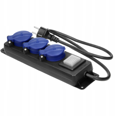 Zgjatës Orno, 3 dalje Schuko, 3500 W, 3 m, IP44