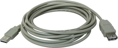 Kabllo zgjatuese USB Cable Lug 11, USB A mashkull në femër, 1 m, gri