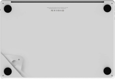 Mbrojtës laptopi JCPal MacGuard 2in1, për MacBook Air 13" M2, set sipër edhe poshtë, argjendtë
