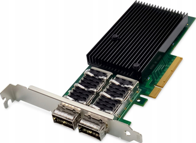 Kartë rrjeti Digitus 2 porta, 40GbE QSFP+, PCI Express 3.0, e zezë