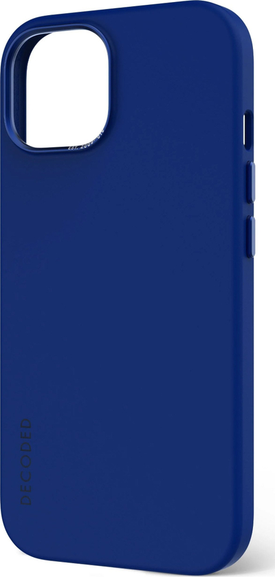 Mbrojtëse telefoni Decoded Silicone Backcover, për iPhone 15 Plus, MagSafe, blu Galactic