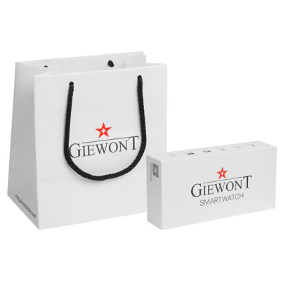 Smartwatch Giewont GW120-6, ekran me ngjyra, matje aktiviteti, ngjyrë ecru