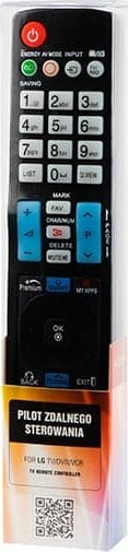 Pult universal Pilot për TV LG, për Smart TV, VCR edhe DVR, ngjyrë e zezë