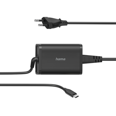 Karikues për laptop Hama universal Type-C, (PD), 5-20V / 65W, i zi