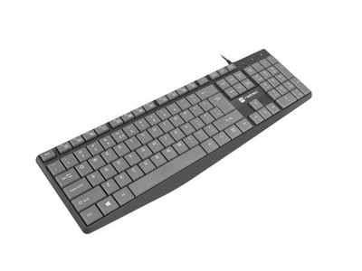 Tastierë Natec NAUTILUS, USB, e zezë / e hirtë