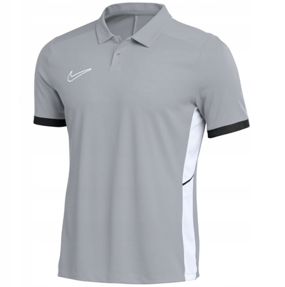 Bluzë polosh për meshkuj Nike Academy 25 M FZ9759-012, Dri-FIT, poliestër, gri