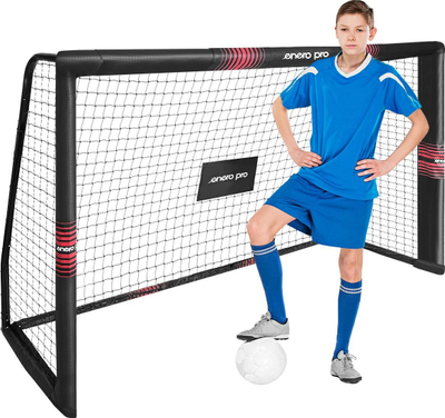 Portë futbolli Enero Pro, portative, 180x120 cm, e bardhë