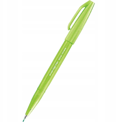 Stilolaps brushë Pentel Brush Sign SES15C, majë e butë, light green