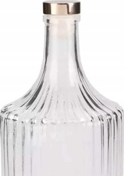 Карафа од стакло за пијалоци, 1L, со тапа, проѕирна