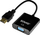 Adapter HDMI në VGA Savio AK-75, Full HD, i zi