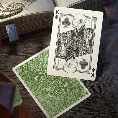 Karta letrash Harry Potter Green Deck, dizajn për koleksionistë, ngjyrë e gjelbër