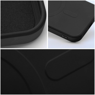 Mbrojtëse telefoni OEM Mag Cover MagSafe, për Apple iPhone Air, silikon, e zezë
